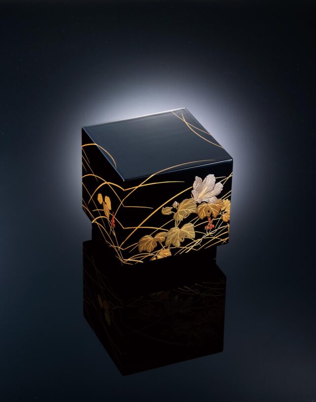 秋草に月蒔絵 宝石箱